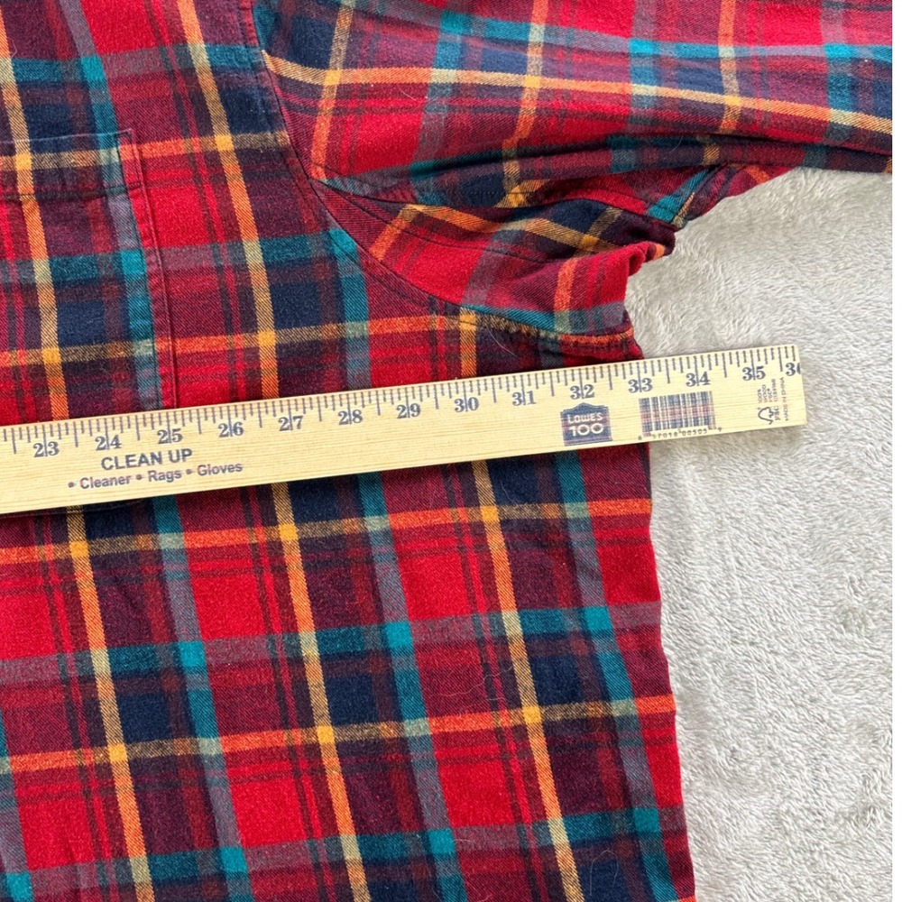 Duluth Trading Co Mens 4XL Plaid Flannel Shirt‎ Relaxed Fit Workwear Heritage - Picture 7 of 11